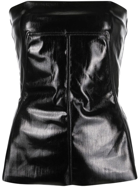  Rick Owens Strapless Bustier Top - Black 