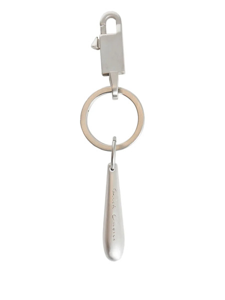  Rick Owens Teardrop Keyring - Silver 