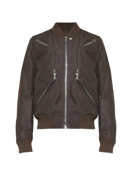  Rick Owens Temple Heizer Flight Jacket - Brown 