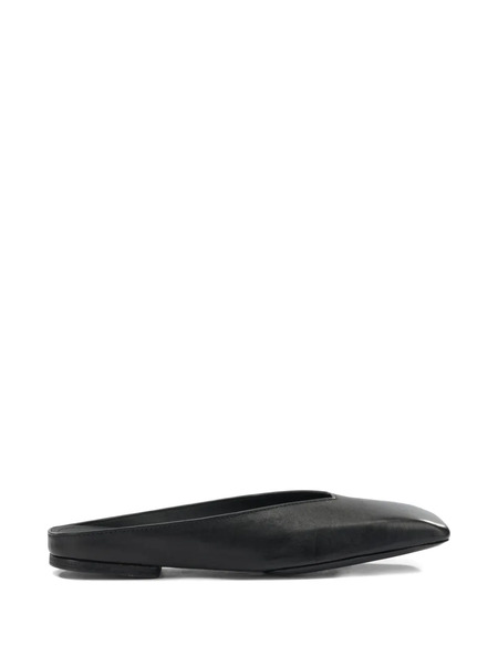  Rick Owens Temple Square-toe Flat Mules - Black 