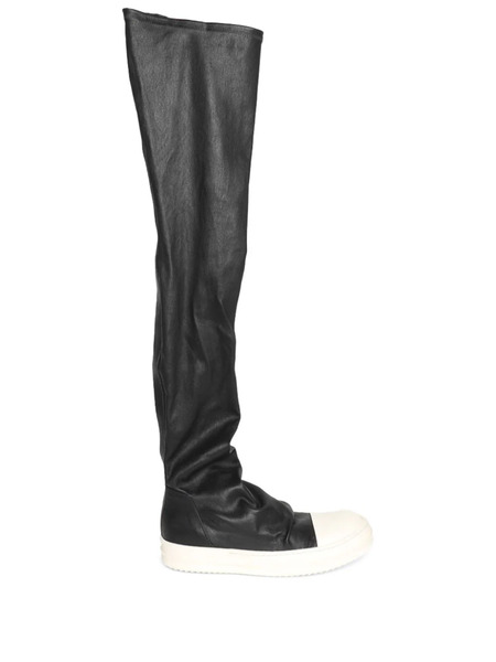  Rick Owens Thigh-high Leather Boots - Black 