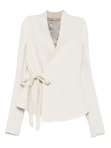  Rick Owens Wrap-tie Cardigan - White 