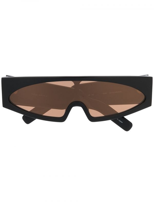  Rick Owens Wraparound-frame Sunglasses - Black 