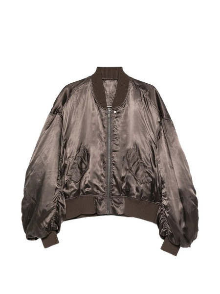  Rick Owens Zip-up Bomber Jacket - Brown 