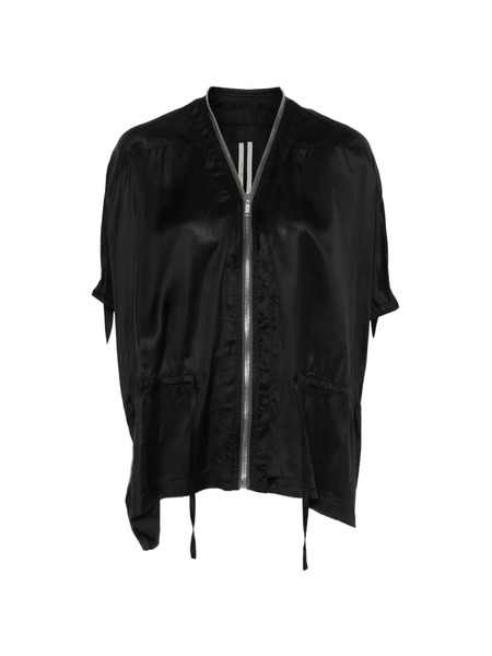  Rick Owens Zip-up Cape - Black 