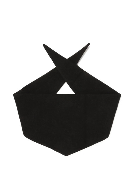  Rier Fleece Trim Scarf - Black 
