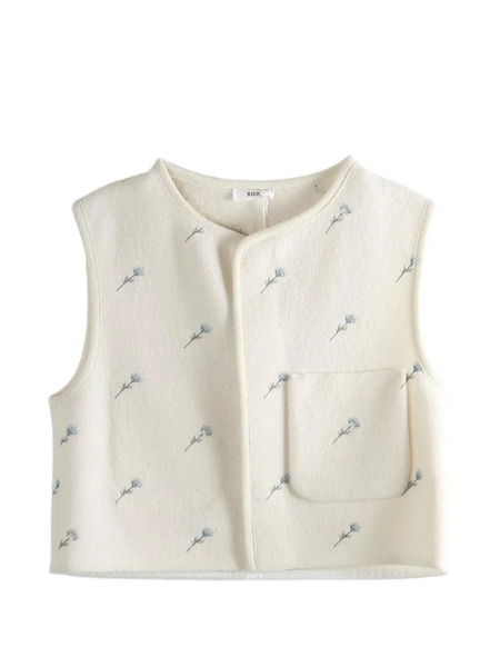 Rier Floral-print Pocket Jacket - Neutrals 