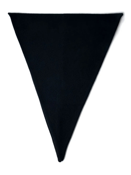  Rier Mini Triangular Wool Scarf - Black 