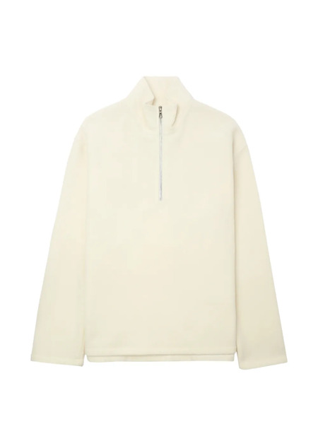  Rier Zip Fleece Sweater - Neutrals 