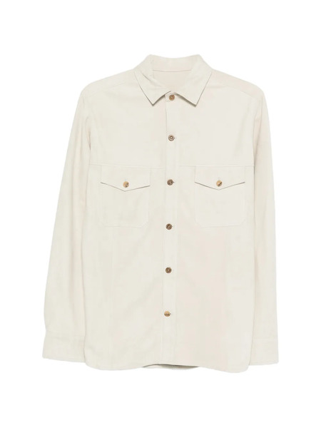  Rifugio Suede Pocket Shirt - Neutrals 
