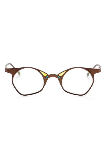  Rigards Geometric-frame Glasses - Brown 