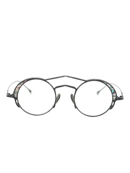  Rigards Round-frame Glasses - Black 