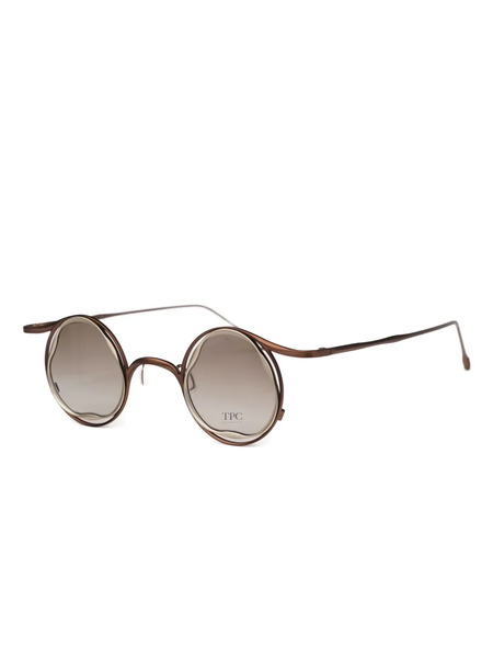  Rigards Round-frame Tinted Sunglasses - Brown 