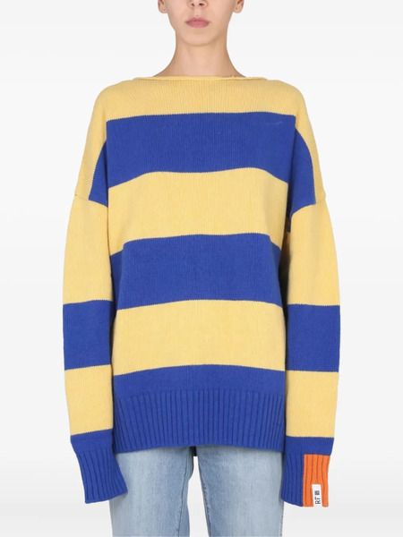  Right For Striped Sweater - Yellow 