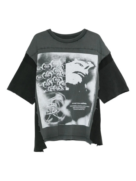  Rivington Roi Rebis Graphic Panel T-shirt - Black 