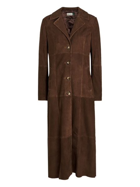  Rixo Astrea Suede Coat - Brown 