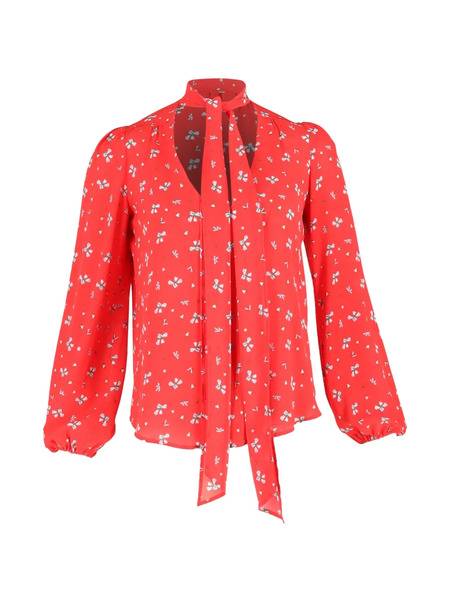  Rixo Printed Blouse - Red 