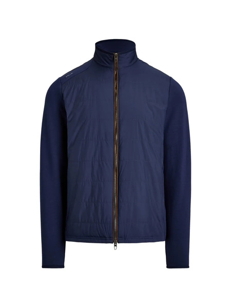  Rlx Ralph Lauren Woven-panel Zip-up Jacket - Blue 