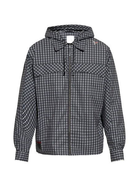  Roa Aair Flowave Hooded Checked Jacket - Black 