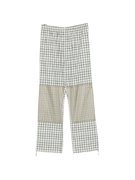  Roa Aair Floweave Printed Check Elasticated Waistband Pants - White 