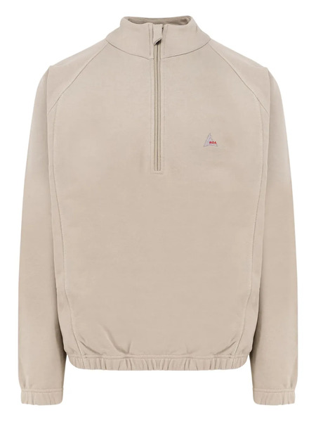  Roa Half-zip Logo-embroidery Sweatshirt - Neutrals 