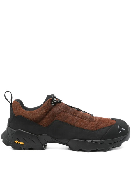  Roa Suede Zip Trainers - Brown 