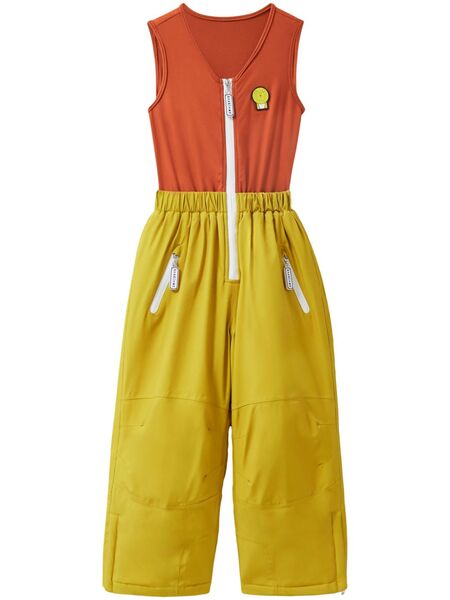  Roarsome Patch-detail Snowsuit - Yellow 