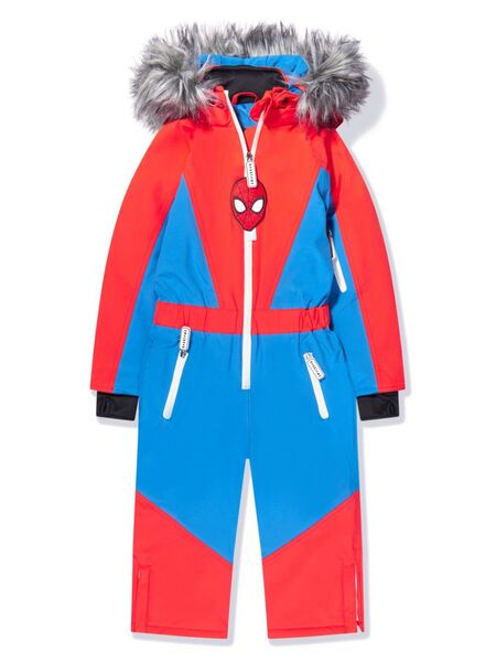  Roarsome Spiderman Panelled Ski Suit - Blue 