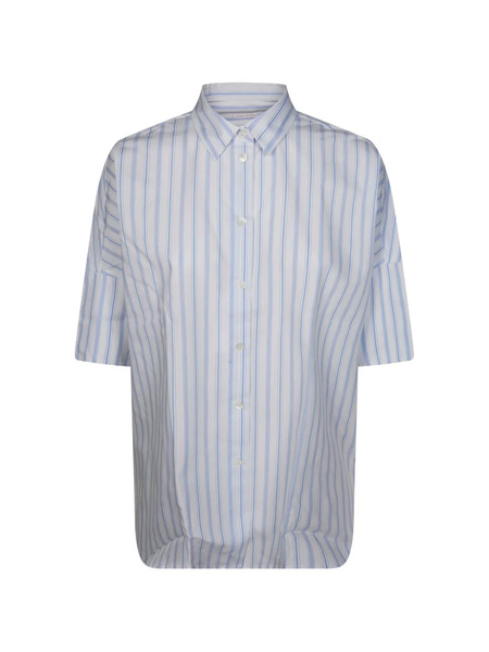  Robert Friedman Striped Oversized Shirt - White 