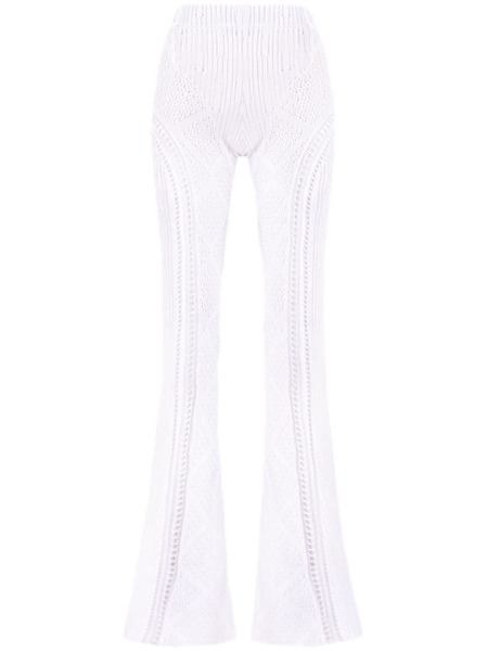  Roberta Einer Disco Open-knit Trousers - White 