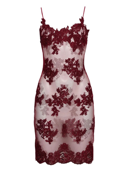  Roberta Einer Lace-detailing Dress - Red 