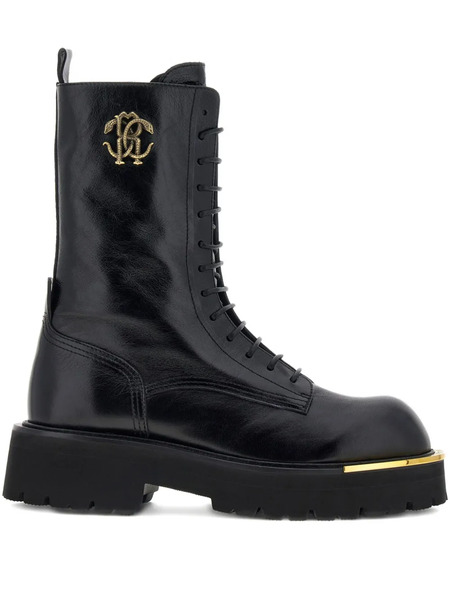  Roberto Cavalli Combat Boots - Black 