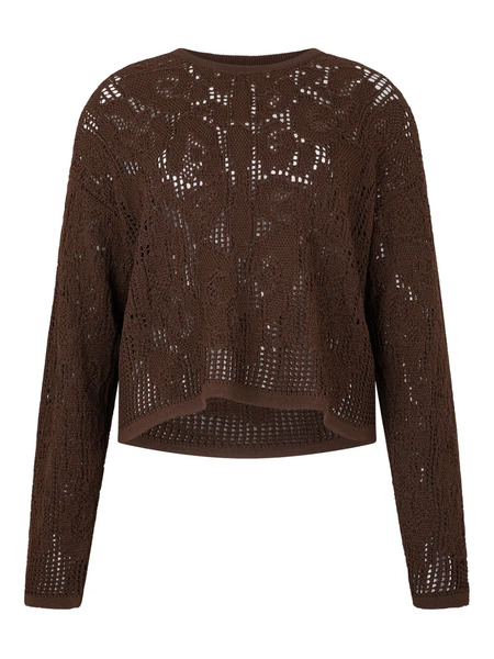  Roberto Cavalli Crochet-effect Sweater - Brown 