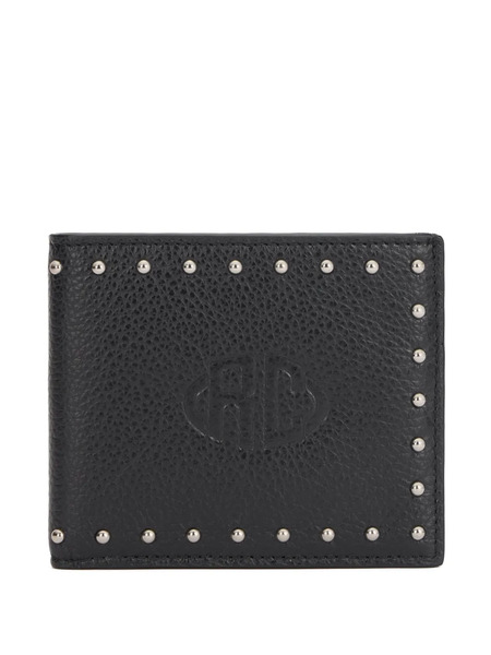  Roberto Cavalli Debossed-logo Studded Wallet - Black 