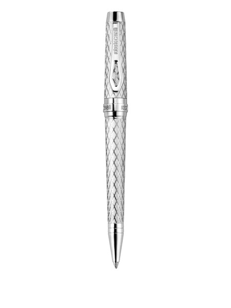  Roberto Cavalli Diamond-pattern Pen - Silver 
