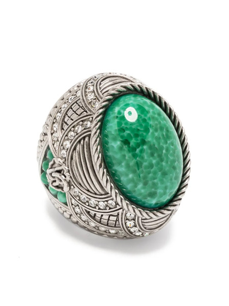  Roberto Cavalli Gemstone-embellished Ring - Silver 