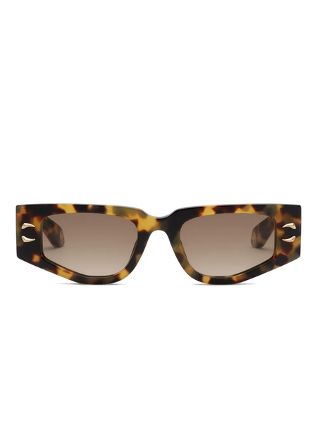  Roberto Cavalli Geometric-frame Sunglasses - Brown 