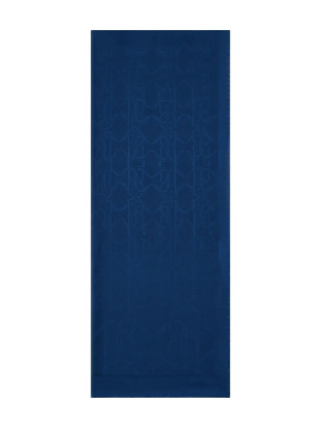 Roberto Cavalli Jacquard Monogram Scarf - Blue 