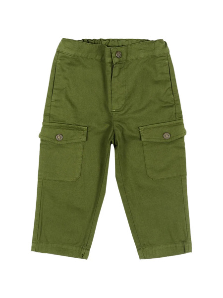  Roberto Cavalli Junior Buttoned Cargo Pants - Green 