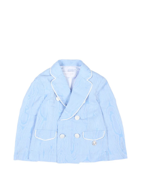  Roberto Cavalli Junior Double-breasted Piped Jacket - Blue 