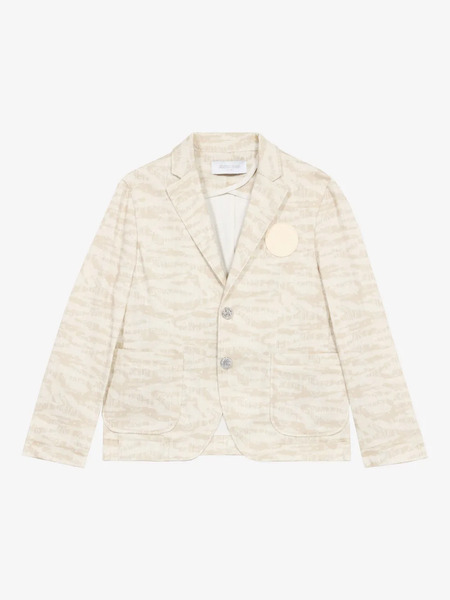  Roberto Cavalli Junior Monogram Blazer - Neutrals 