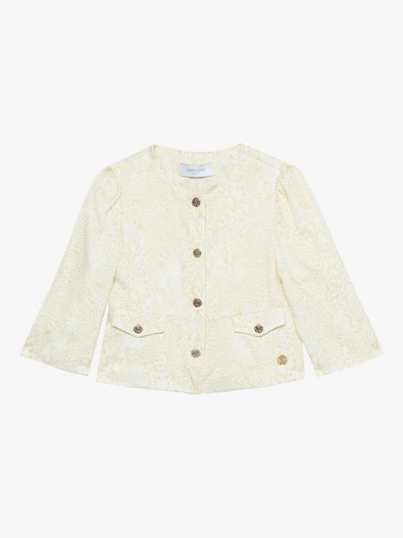  Roberto Cavalli Junior Monogram Bomber Jacket - Neutrals 