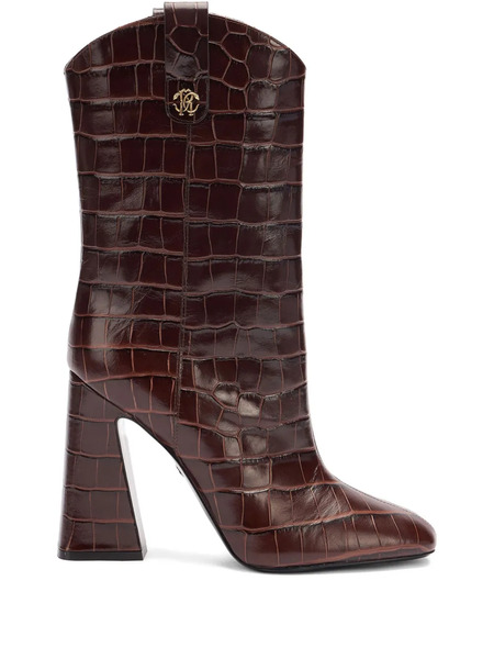 Roberto Cavalli Leather Boots - Brown 
