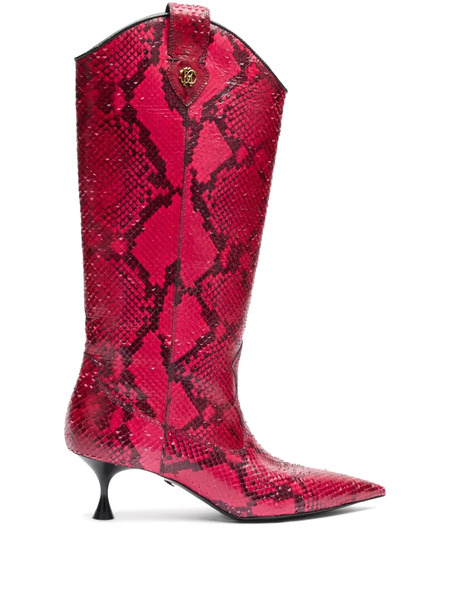  Roberto Cavalli Leather Boots - Pink 