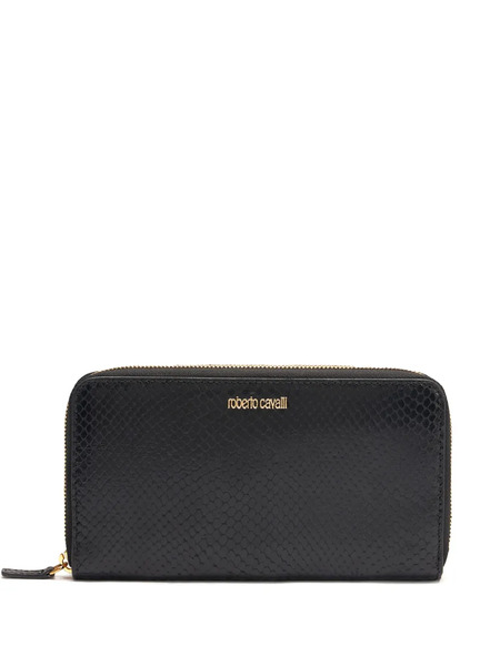  Roberto Cavalli Leather Wallet - Black 
