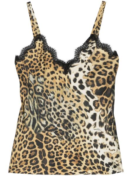  Roberto Cavalli Leopard-print Top - Neutrals 