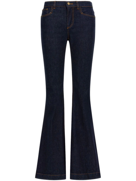  Roberto Cavalli Logo-patch Flared Jeans - Blue 