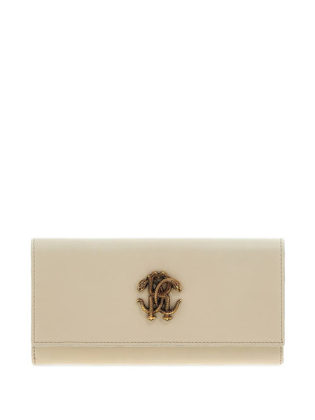  Roberto Cavalli Logo Wallet - Neutrals 