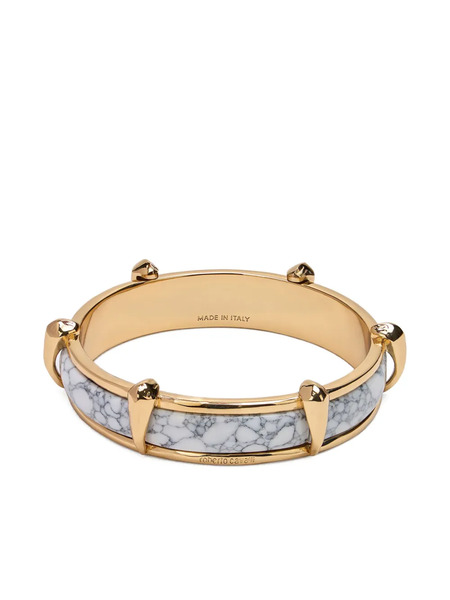  Roberto Cavalli Marble-effect Bracelet - Gold 