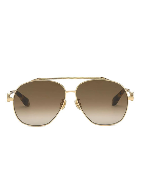  Roberto Cavalli Oval-frame Sunglasses - Yellow 
